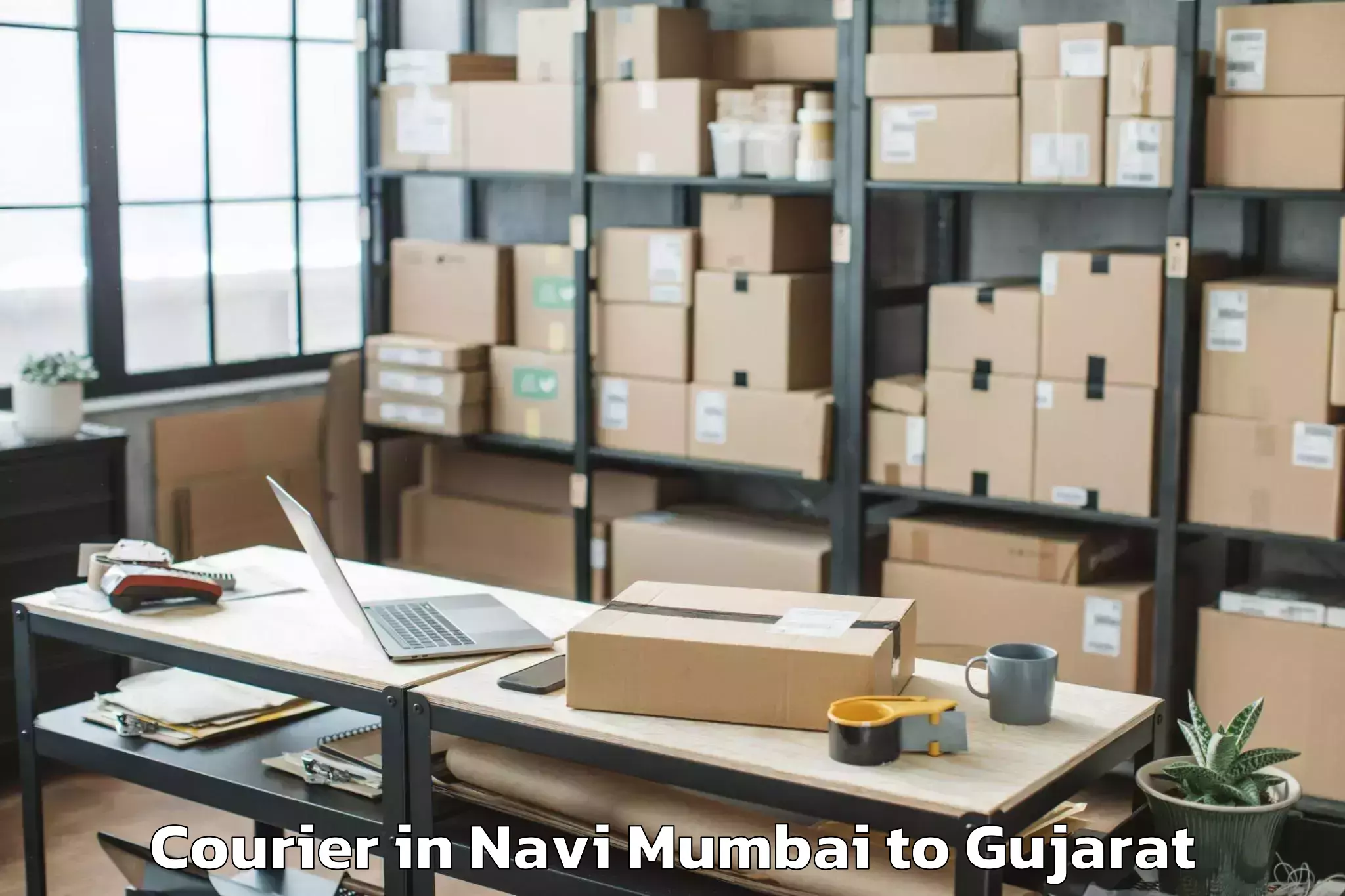 Trusted Navi Mumbai to Chanasma Courier